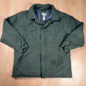 VF Imagewear Blanket Lined Chore Jacket Men's Size Large Canvas Barn Coat Snap
